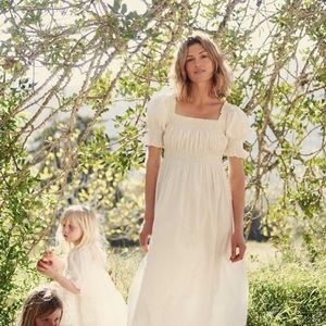 Doen White Puff Sleeve Dress